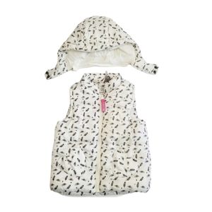 Orchestra Sleeveless Hooded Printed Puffy Vest Size 12 Months